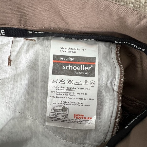 Equiline Breeches Women's Size IT46 Brown Knee Grip Floral‎ Equestrian - Picture 3 of 8